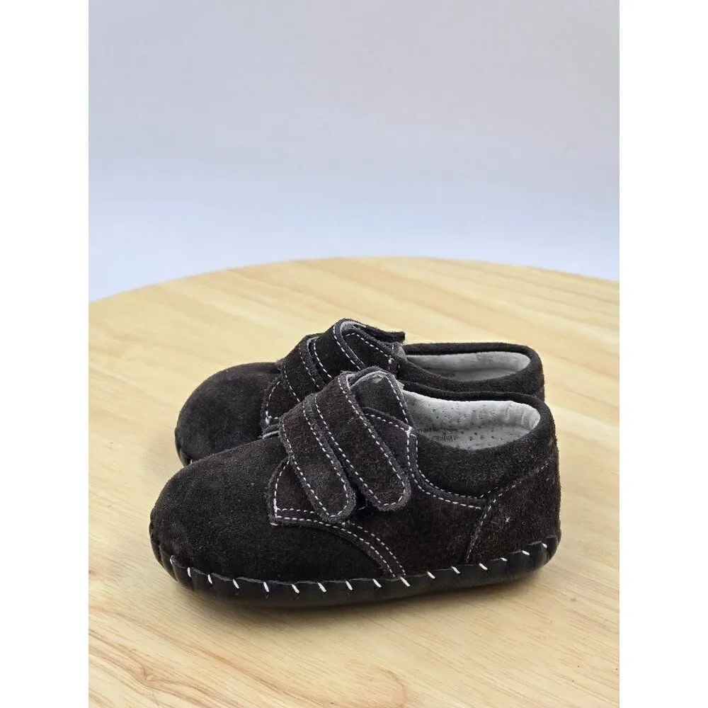 Pediped Baby Boys Size 0-6 months Dark Brown Walking Shoes